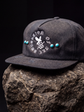 CIRCULAR HAWK CAP —  STONE BLEACHED BLACK