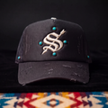 FOUR DIRECTIONS ARROW-S TRUCKER — DISTRESSED BLACK