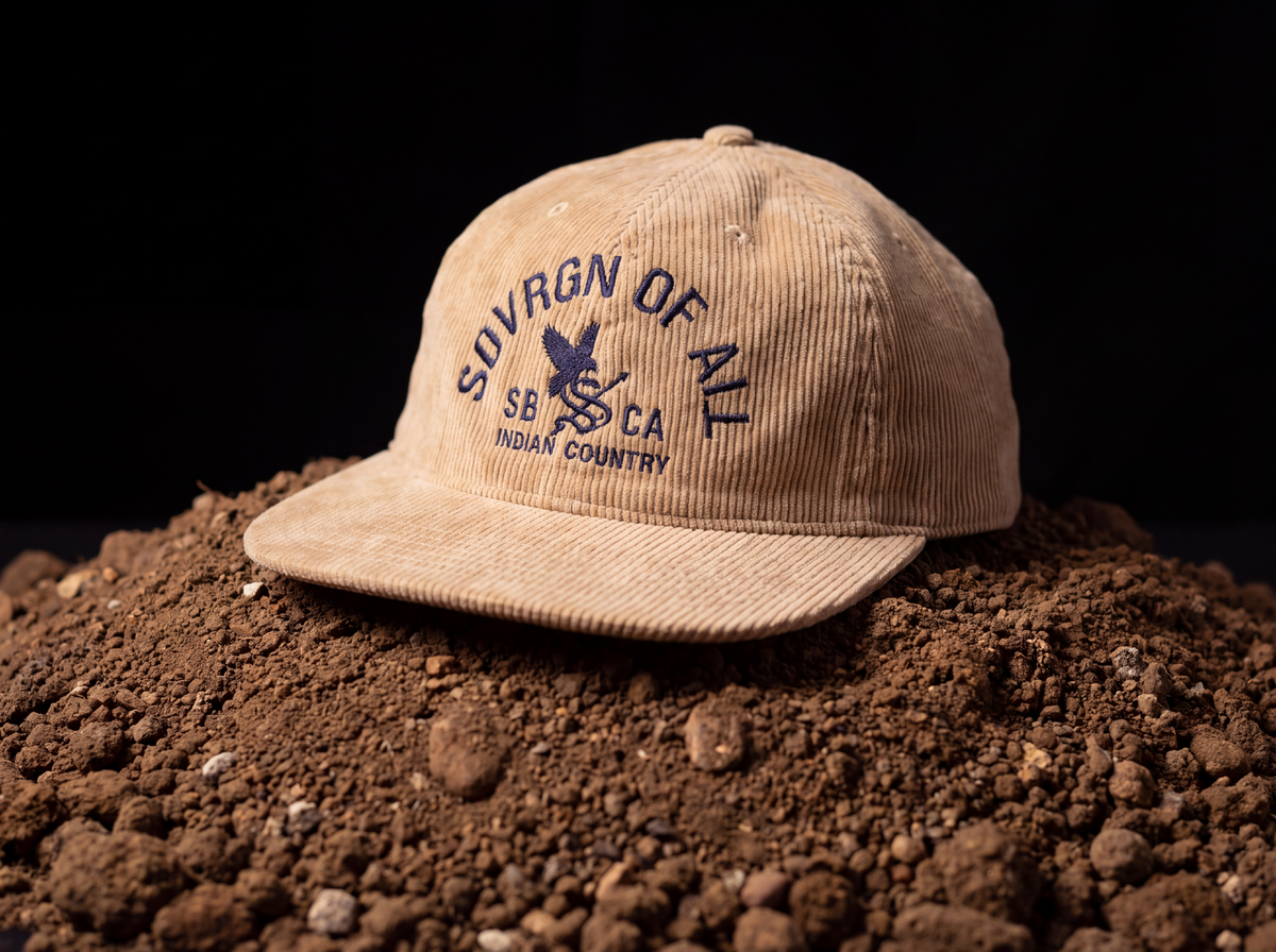 INDIAN COUNTRY CORDUROY CAP — TOBACCO