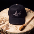 S CHERUB CAP-DISTRESSED BLACK